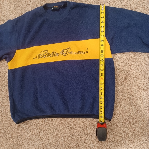 Vintage EBTEK Eddie Bauer Crewneck Fleece Hoodie - Picture 4 of 4